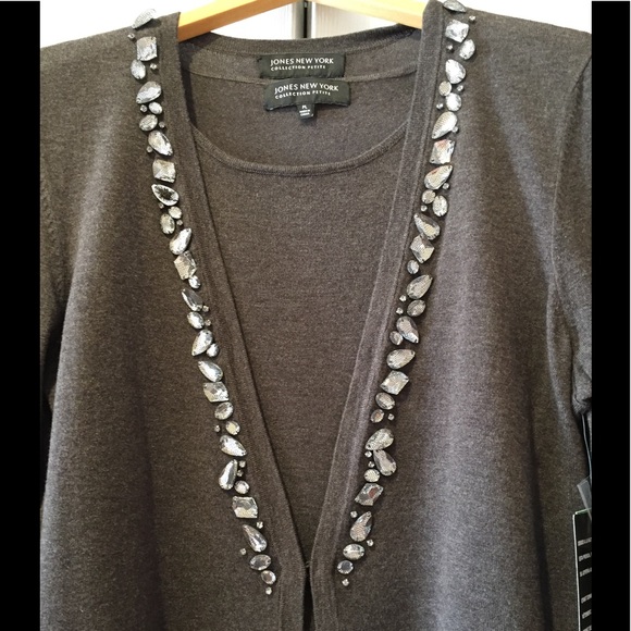 Sophisticated Cardigan and Tank Set by Jones NY - Picture 5 of 8